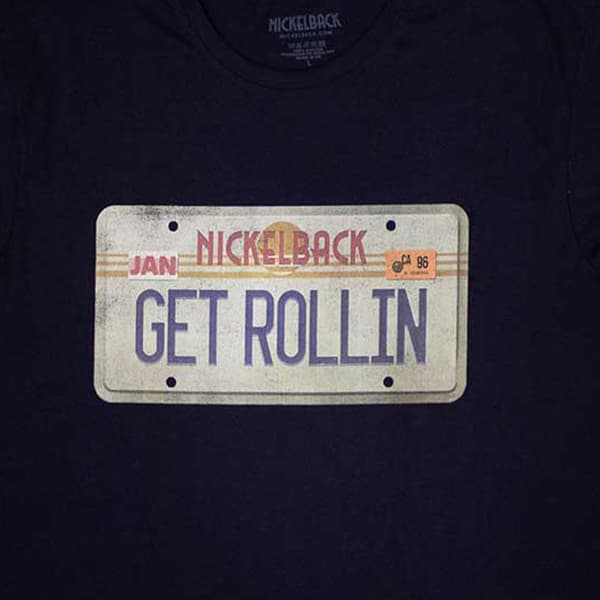 Nickelback License Plate Band Logo T Shirt