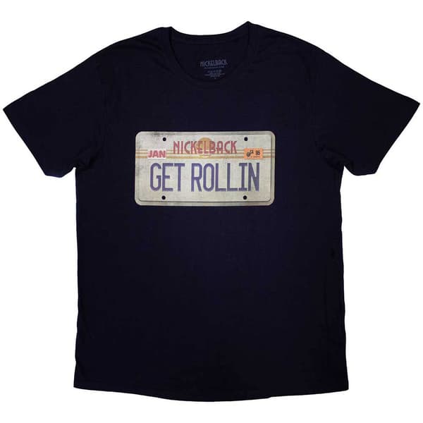 Nickelback License Plate Band Logo T Shirt