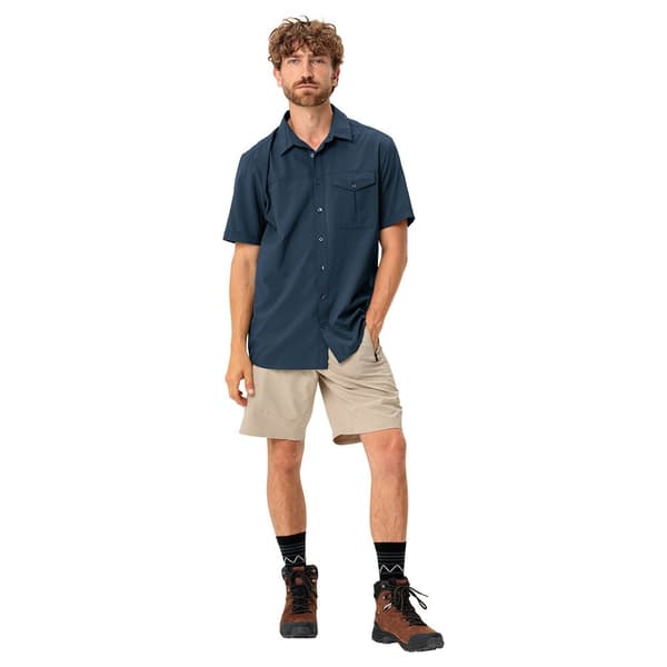 Vaude Lyhythihainen Paita Rosemoor Ii Sininen XL Mies