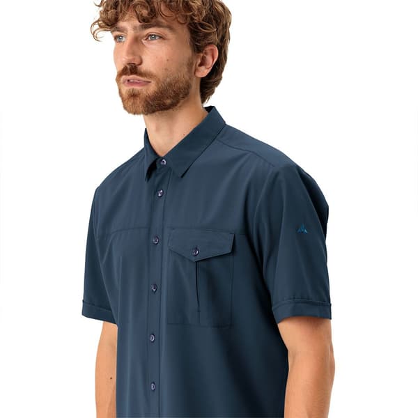 Vaude Lyhythihainen Paita Rosemoor Ii Sininen XL Mies