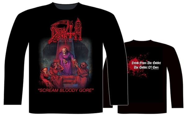 DEATH - SCREAM BLOODY GORE LONG SLEEVE T-SHIRT (MEDIUM)