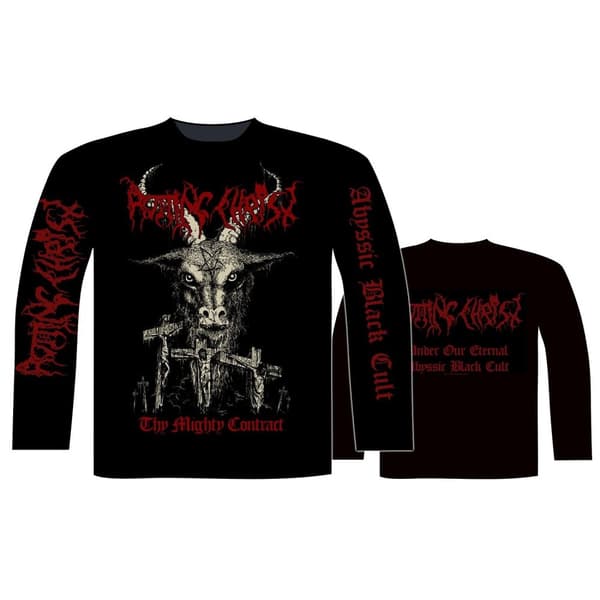 ROTTING CHRIST - THY MIGHTY CONTRACT LONG SLEEVE T-SHIRT (MEDIUM)