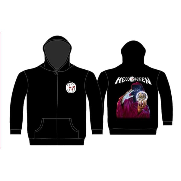 HELLOWEEN - KEEPER OF THE SEVEN KEYS ZIPPED HOODIE (LARGE)