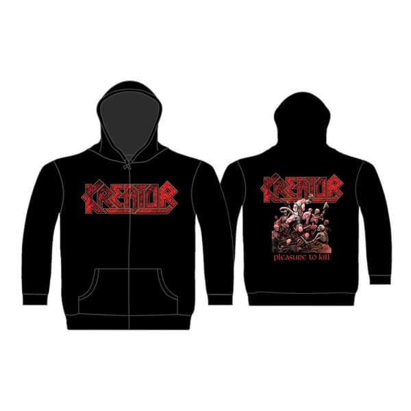 KREATOR - PLEASURE TO KILL ZIPPED HOODIE (XX-LARGE)