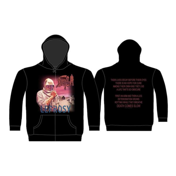 DEATH - LEPROSY ZIPPED HOODIE (XX-LARGE)