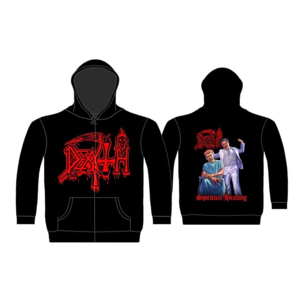 DEATH - SPIRITUAL HEALING ZIPPED HOODIE (XX-LARGE)