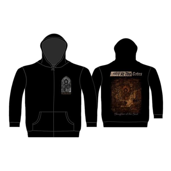 AT THE GATES - SLAUGHTER OF THE SOUL ZIPPED HOODIE (XX-LARGE)
