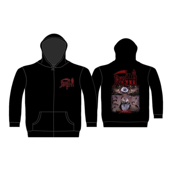 DEATH - SYMBOLIC ZIPPED HOODIE (LARGE)