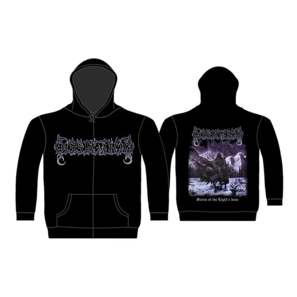 DISSECTION - STORM OF THE LIGHTS BANE ZIPPED HOODIE (XX-LARGE)