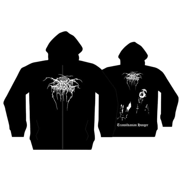 DARKTHRONE - TRANSILVANIAN HUNGER ZIPPED HOODIE (XX-LARGE)