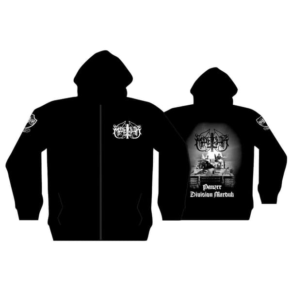 MARDUK - PANZER DIVISION ZIPPED HOODIE (X-LARGE)