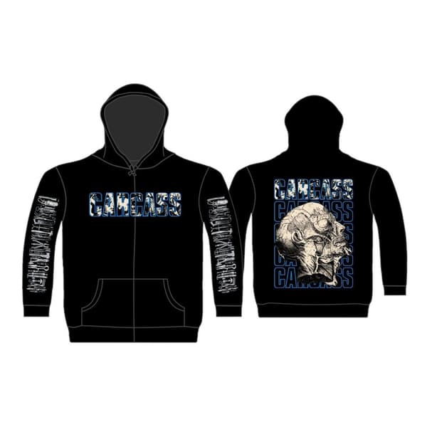 CARCASS - NECRO HEAD ZIPPED HOODIE (XX-LARGE)