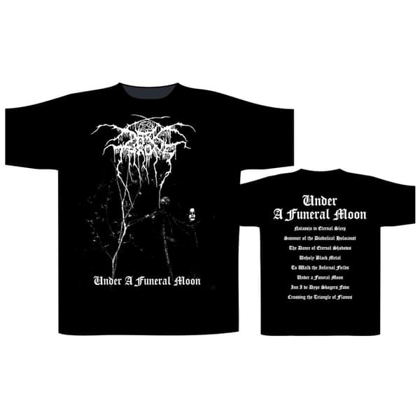 DARKTHRONE - UNDER A FUNERAL MOON / ALBUM T-SHIRT (LARGE)
