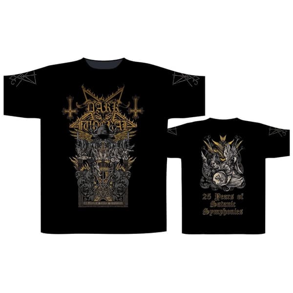 DARK FUNERAL - 25 YEARS OF SATANIC SYMPHONIES T-SHIRT (XX-LARGE)