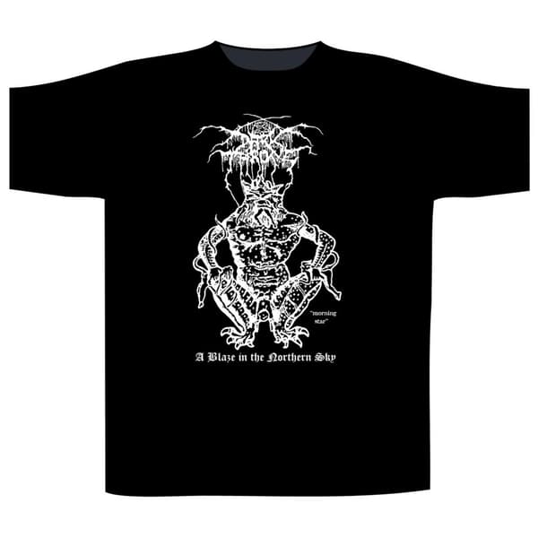 DARKTHRONE - A BLAZE/MORNING STAR T-SHIRT (XX-LARGE)