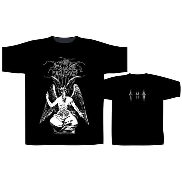 DARKTHRONE - BLACK DEATH BEYOND BAPHOMET T-SHIRT (SMALL)