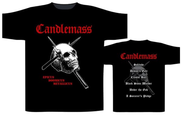 CANDLEMASS - EPICUS DOOMICUS METALLICUS T-SHIRT (SMALL)
