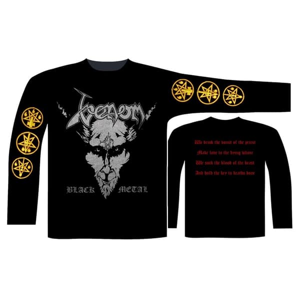 VENOM - BLACK METAL LONG SLEEVE T-SHIRT (XX-LARGE)