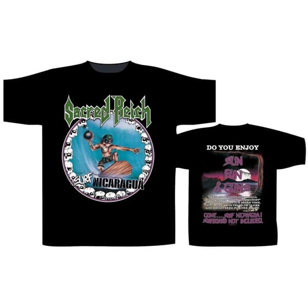 SACRED REICH - SURF NICARAGUA T-SHIRT (X-LARGE)