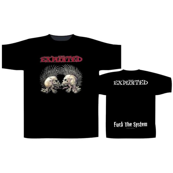 THE EXPLOITED - FUCK THE SYSTEM T-SHIRT (SMALL)