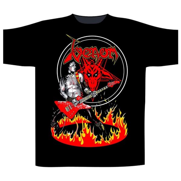 VENOM - CRONOS IN FLAMES T-SHIRT (XX-LARGE)