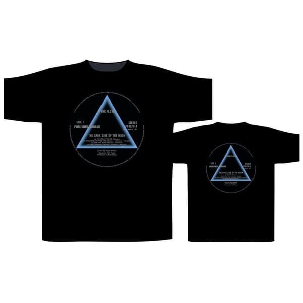 PINK FLOYD - DARK SIDE OF THE MOON RECORD LABEL T-SHIRT (X-LARGE)