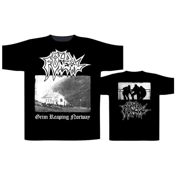 OLD FUNERAL - GRIM REAPING NORWAY T-SHIRT (SMALL)