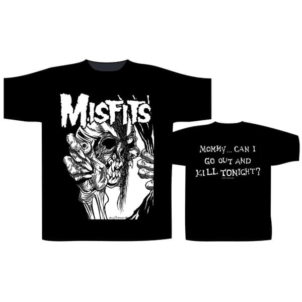 MISFITS - CAN I GO OUT AND KILL TONIGHT T-SHIRT (SMALL)
