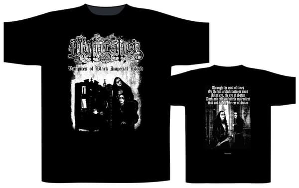 MUTIILATION - VAMPIRES OF BLACK IMPERIAL BLOOD T-SHIRT (LARGE)