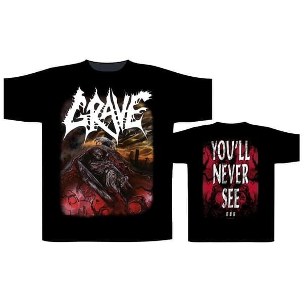 GRAVE - YOU'LL NEVER SEE T-SHIRT (XX-LARGE)