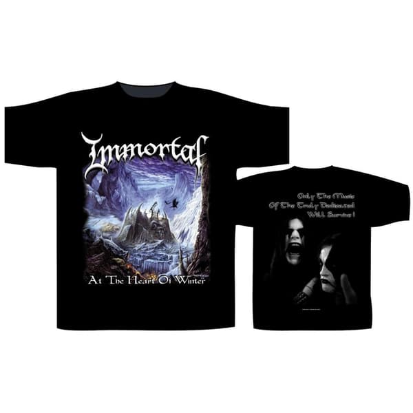 IMMORTAL - AT THE HEART OF WINTER T-SHIRT (SMALL)