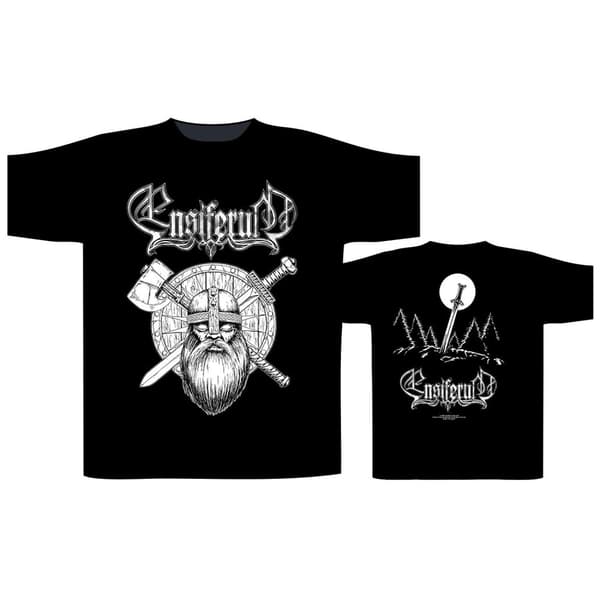 ENSIFERUM - SWORD & AXE T-SHIRT (MEDIUM)