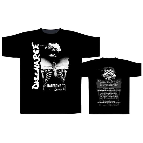 DISCHARGE - HATE BOMB T-SHIRT (XX-LARGE)