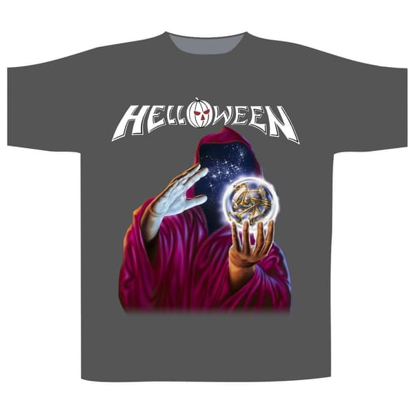 HELLOWEEN - KEEPER OF THE SEVEN KEYS (CHARCOAL) T-SHIRT (LARGE)
