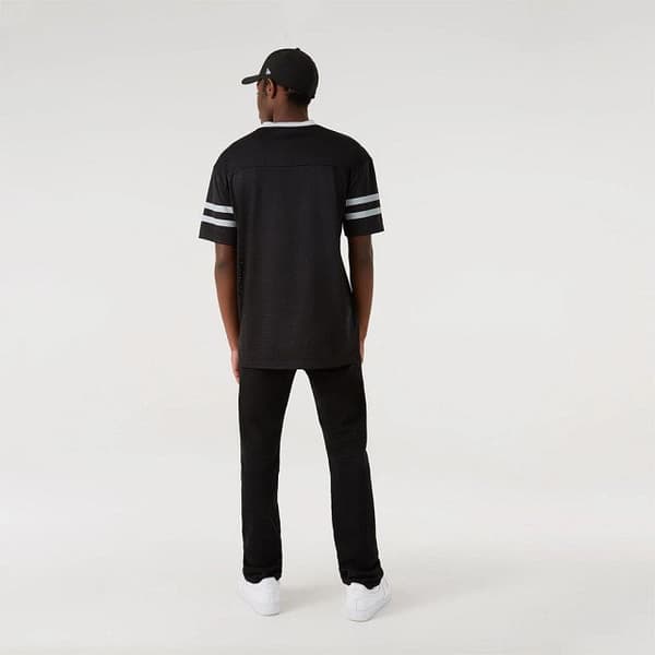 New Era Kortärmad T-shirt Nfl Mesh Las Vegas Raiders Svart L Man