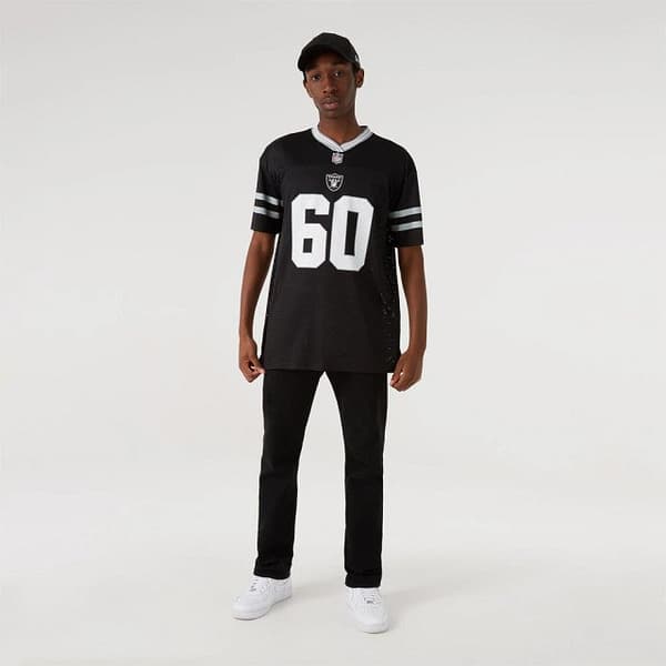New Era Kortärmad T-shirt Nfl Mesh Las Vegas Raiders Svart L Man