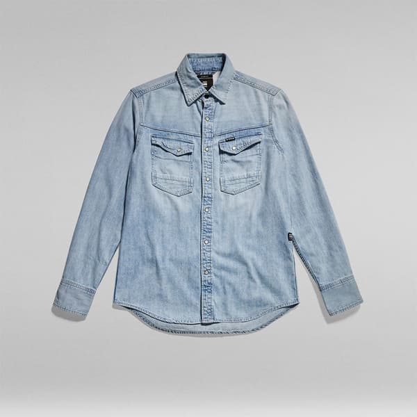 G-star Lang ærmet Skjorte D23616-d252 Blå XL Mand