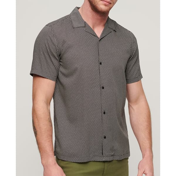 Superdry Kortärmad T-shirt Revere 70s Brun L Man