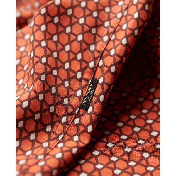 Superdry Kortärmad T-shirt Revere 70s Orange L Man