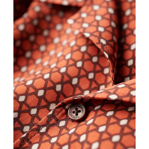 Superdry Kortärmad T-shirt Revere 70s Orange L Man