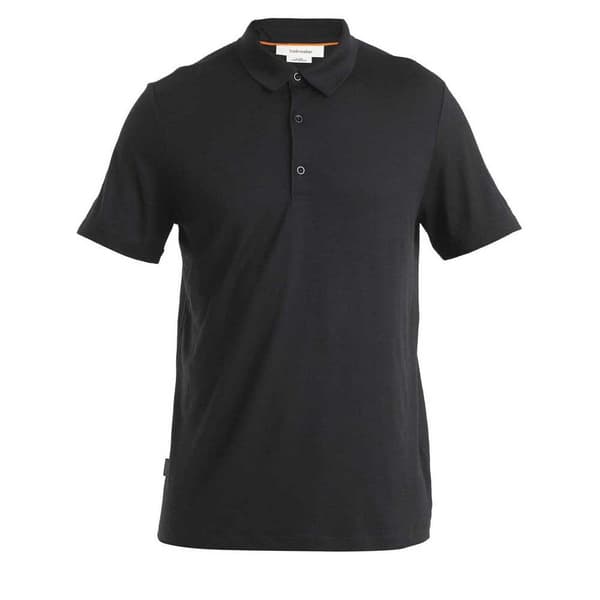 Icebreaker Kortærmet Polo Merino 150 Tech Lite Iii Sort S Mand