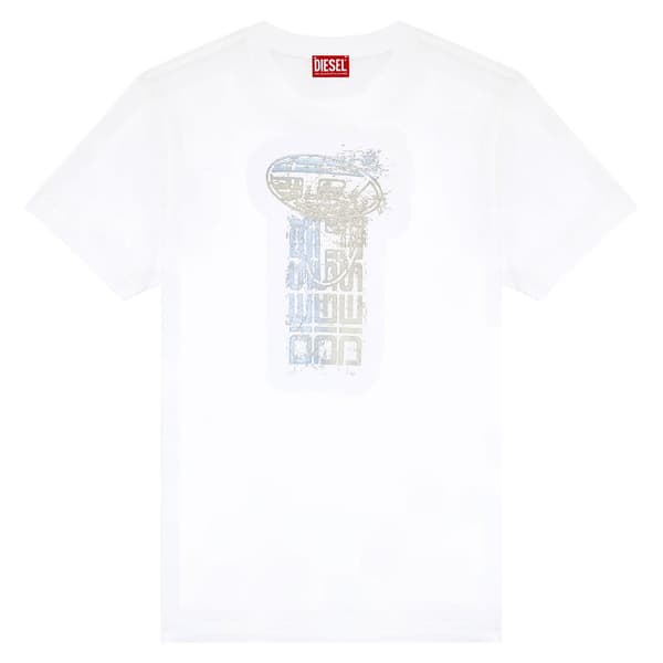 Diesel Kortärmad T-shirt Diegor K68 Vit L Man