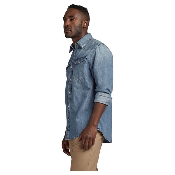 G-star Lang ærmet Skjorte 3301 Regular Fit Blå XL Mand