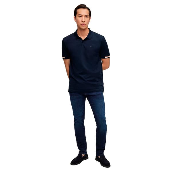Boss Kortærmet Polo Parlay Sort 2XL Mand