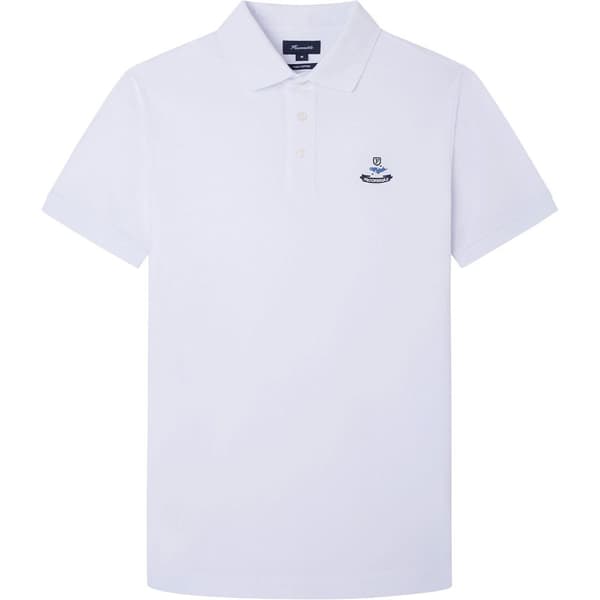 FaÇonnable Kortärmad Piké Pima Birdie Vit 3XL Man