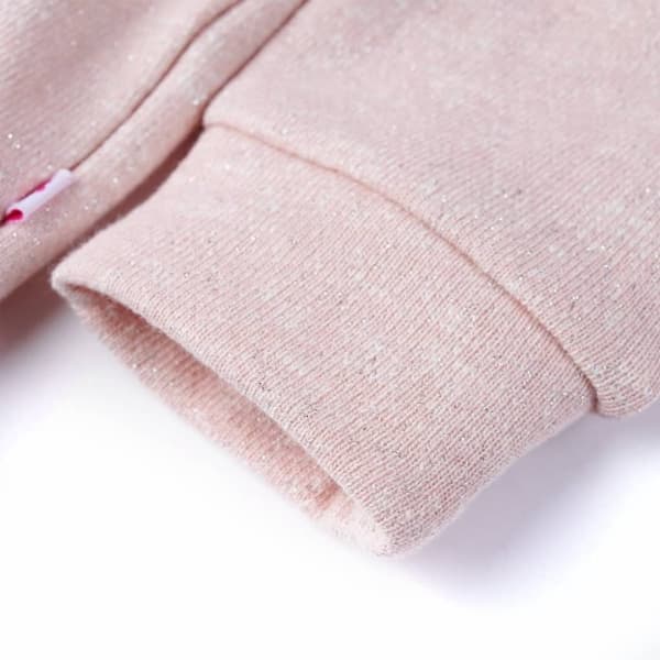 vidaXL Lasten vetoketjullinen huppari vaaleanpinkki sekoitus 104
