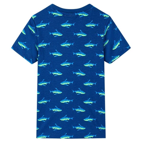 vidaXL T-shirt för barn mörkgrå 116