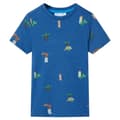 Miniatyrbild 1 av 7: vidaXL T-shirt för barn mörkblå melerad 92