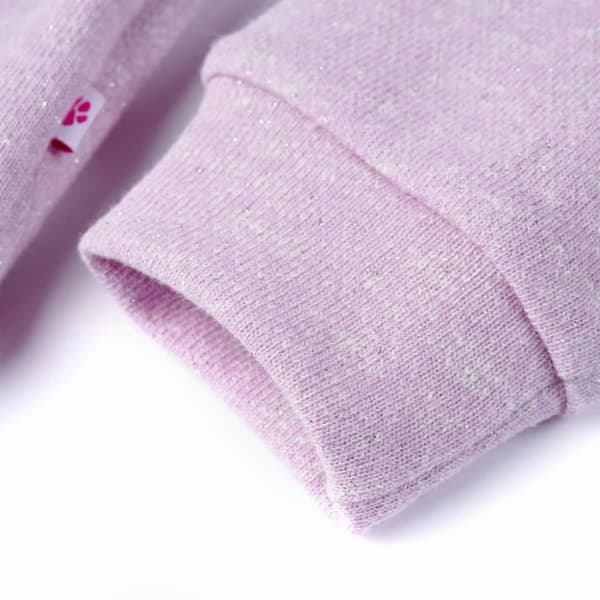 vidaXL Lasten vetoketjullinen huppari vaaleanvioletti sekoitus 116
