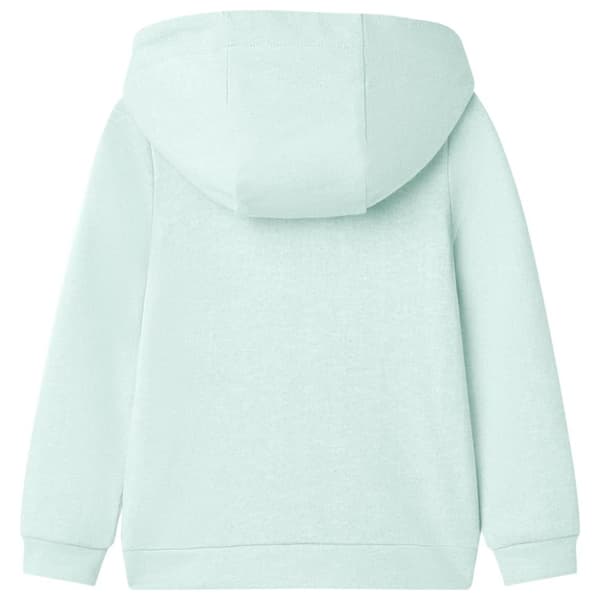 vidaXL Barnhoodie med dragkedja ljus mintgrön mix 128